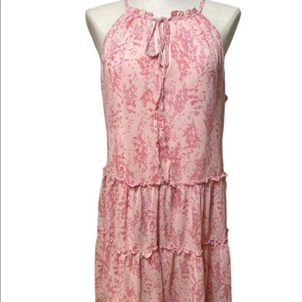 Anthropologie Drew Pink Flora Naomi Vintage Floral Boho Dress Sz Small